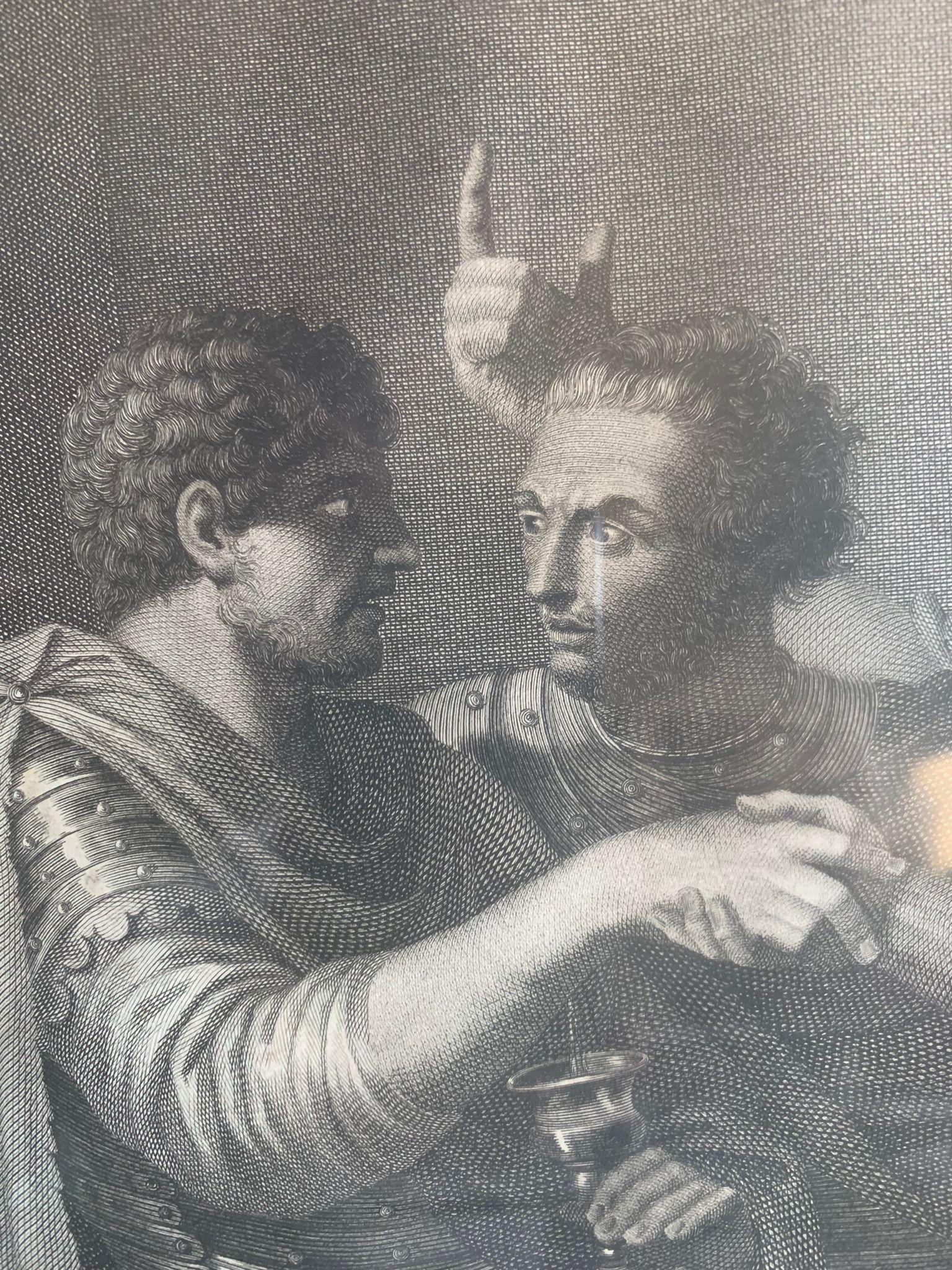 Baroque Luigi Bartolini Baldelli « Scène romaine » 19ème siècle en vente