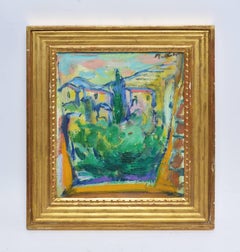 Italian Modernist Cityscape by Luigi Bartolini