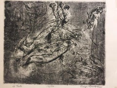 Vintage Le Trote - Etching by Luigi Bartolini - 1934