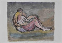 Lovers - Original Print by Luigi Bartolini - 1934