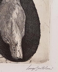 Storia del Martin Pescatore - Etching by Luigi Bartolini - 1935