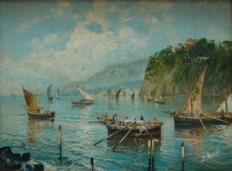 Luigi Basile MARINE Luigi Basile Italian landscape oil on board
