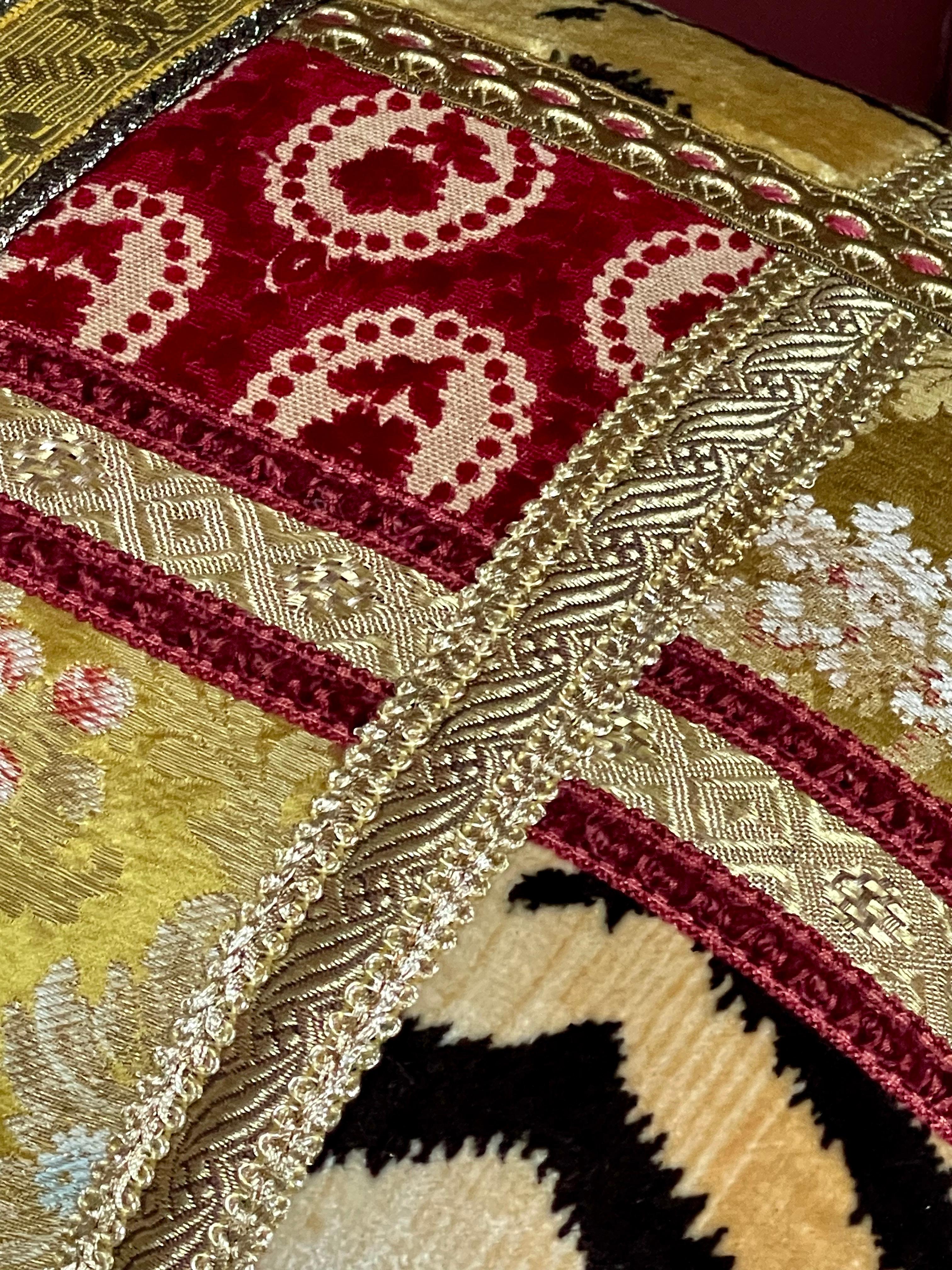 20th Century Luigi Bevilacqua Soprarizzo Silk Velvet Pillow For Sale
