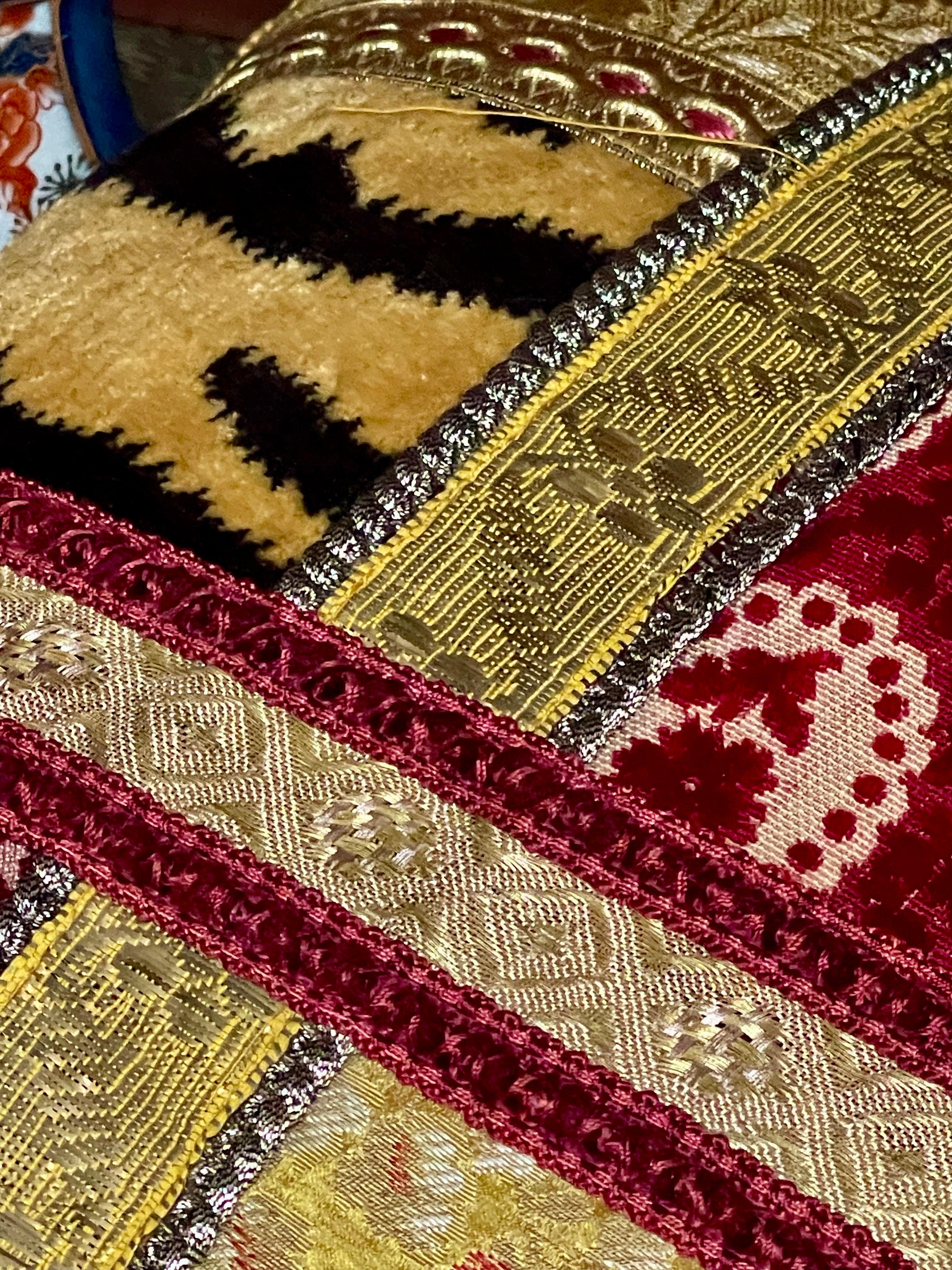 Luigi Bevilacqua Soprarizzo Silk Velvet Pillow For Sale 1