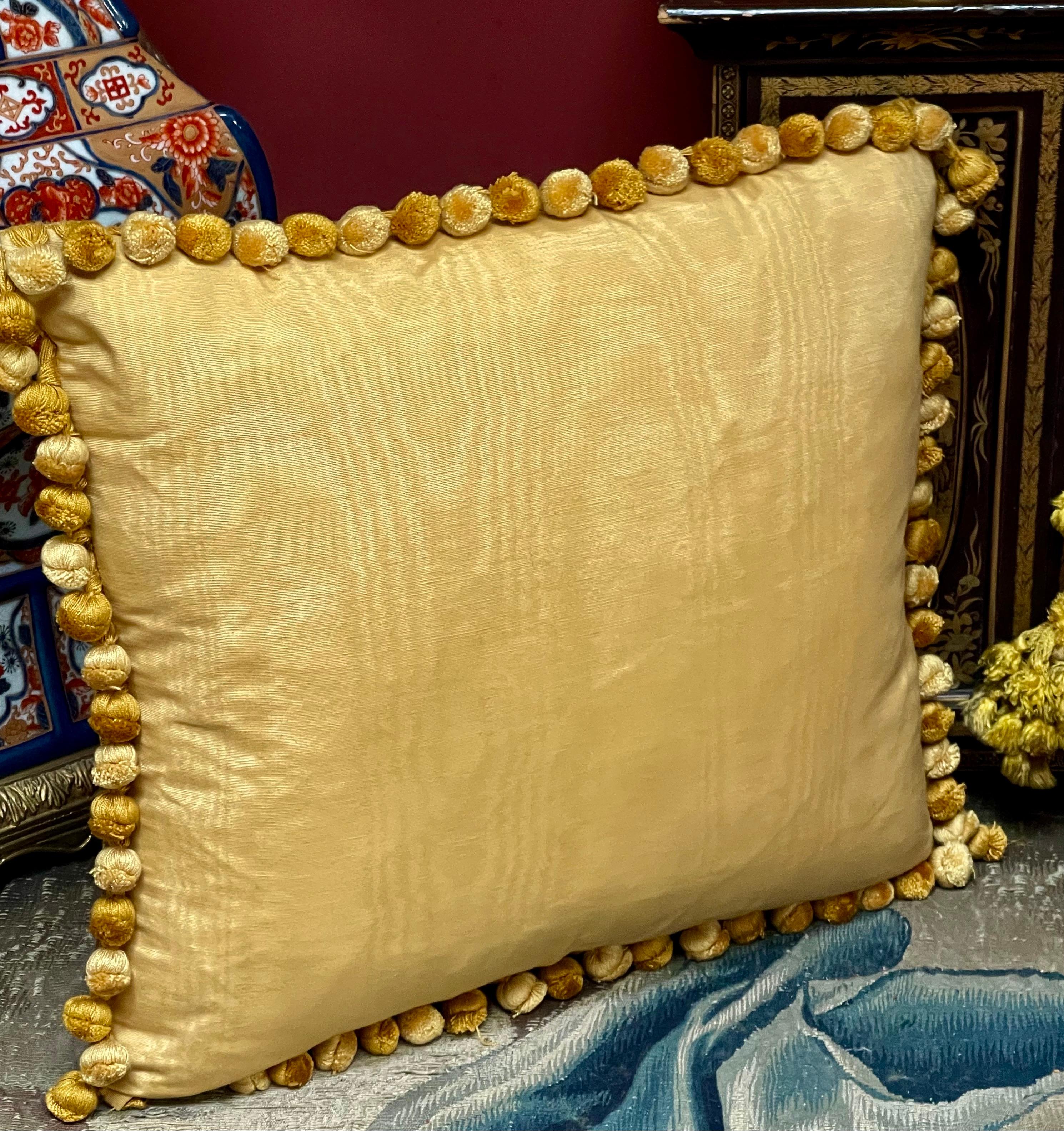 Luigi Bevilacqua Soprarizzo Silk Velvet Pillow For Sale 2