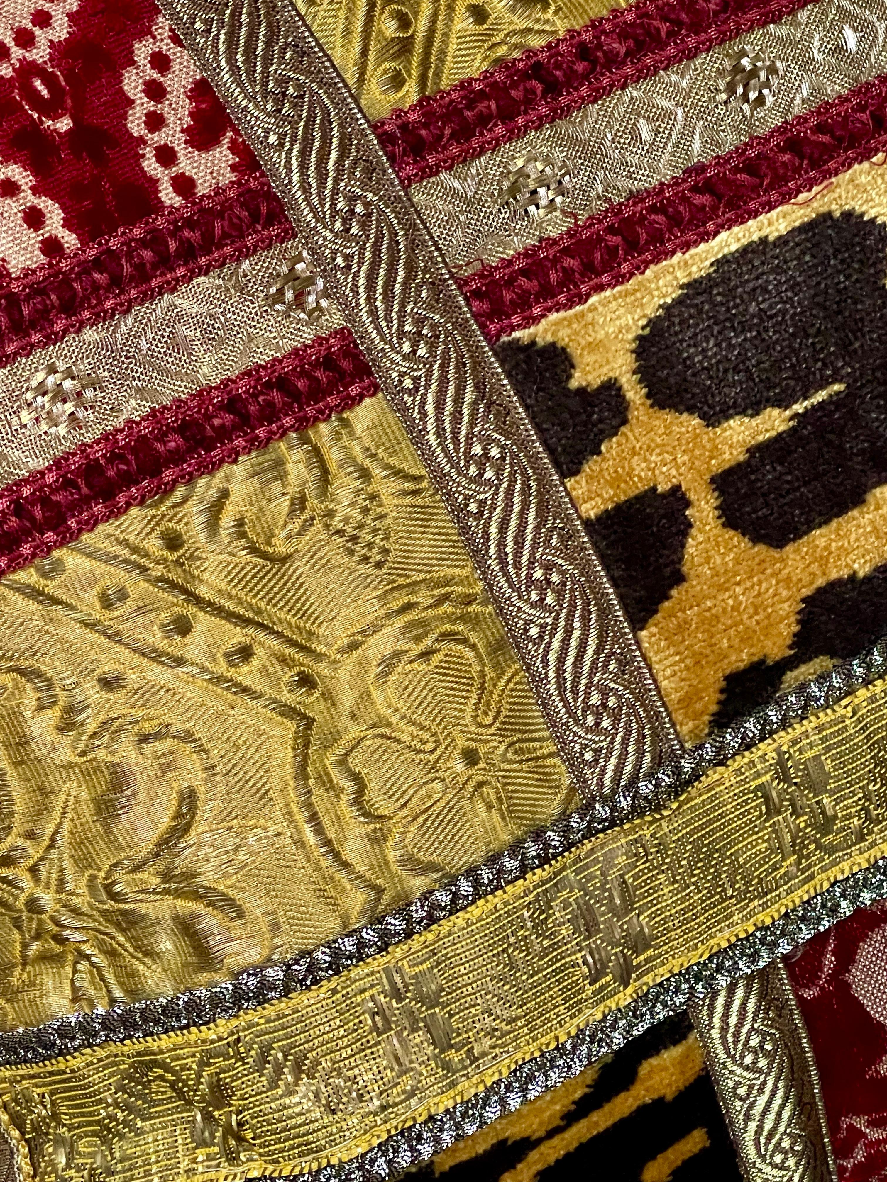Luigi Bevilacqua Soprarizzo Silk Velvet Pillow For Sale 2