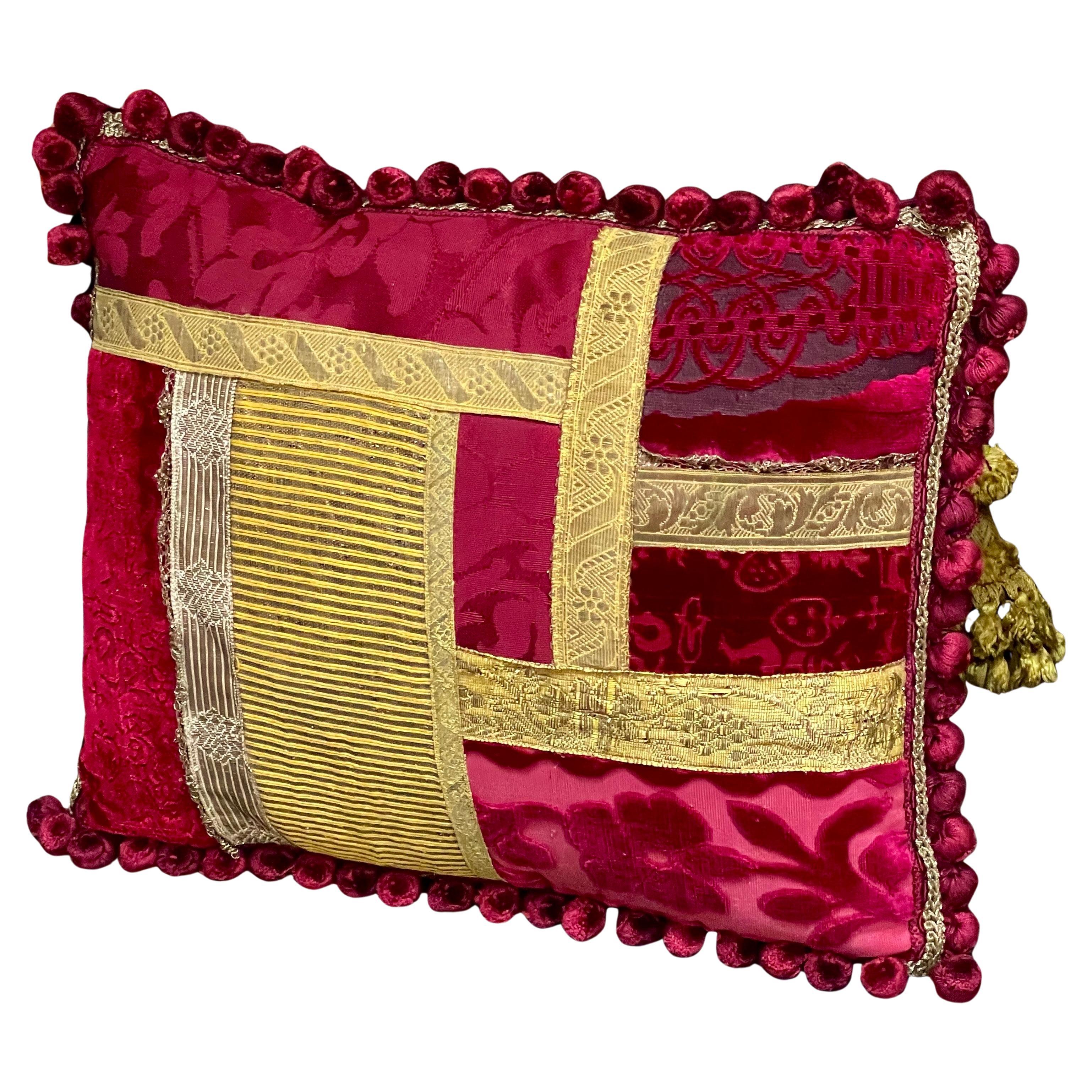 Luigi Bevilacqua Soprarizzo Silk Velvet Pillow