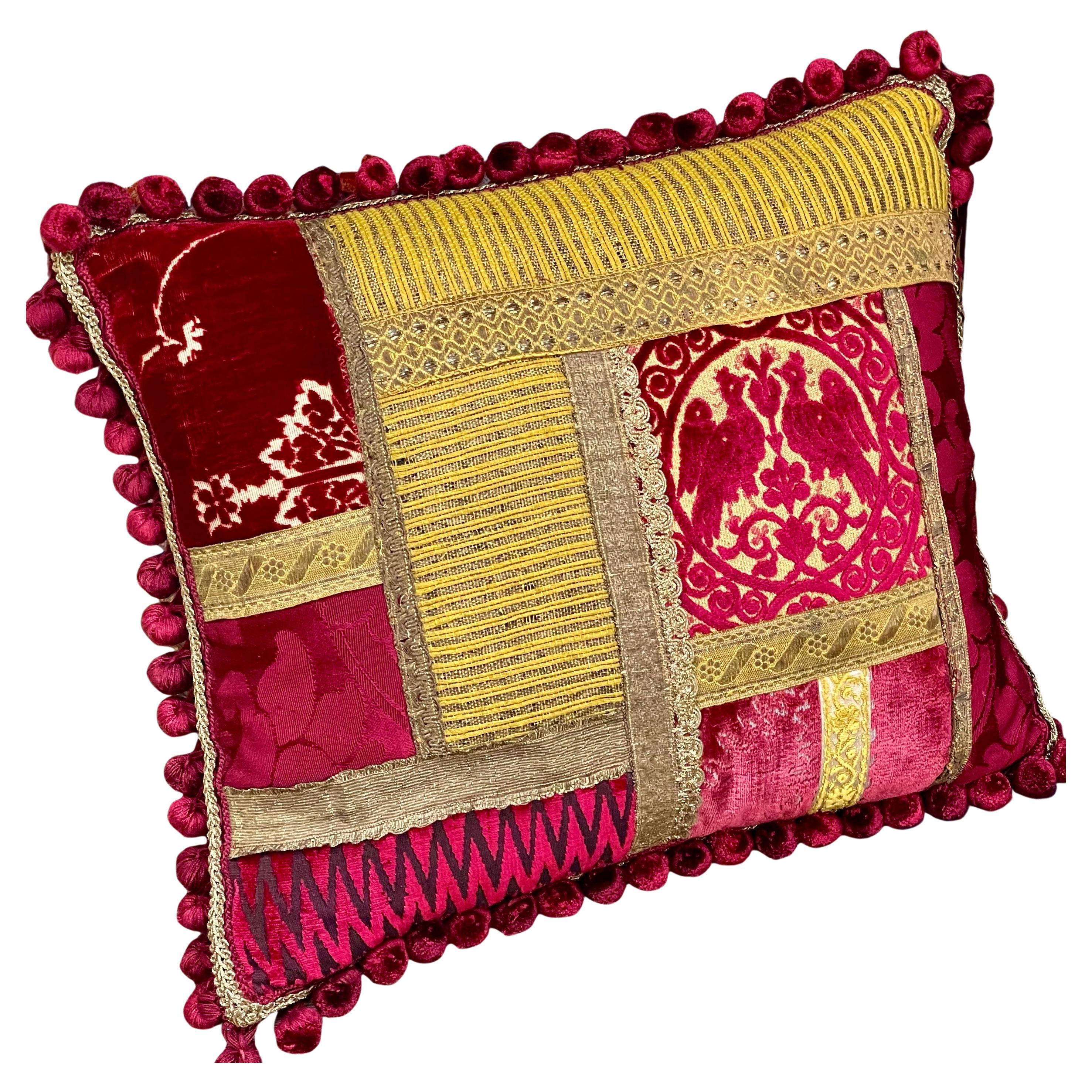 Luigi Bevilacqua Soprarizzo Silk Velvet Pillow