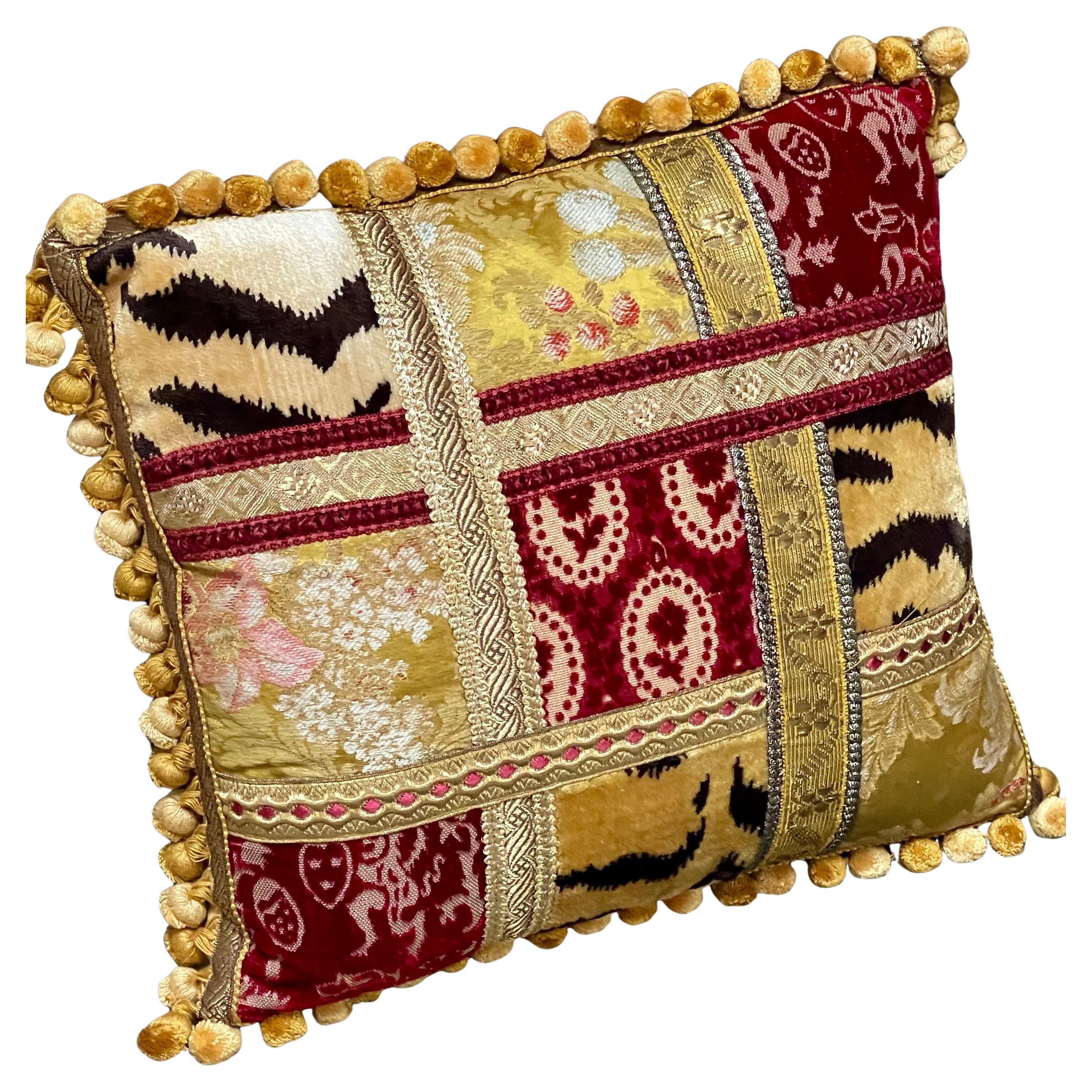 Luigi Bevilacqua Soprarizzo Silk Velvet Pillow