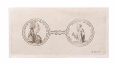 Medallions - Etching by Luigi Biondi - 18th Century