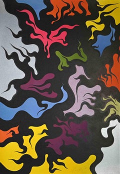 Composition - Screen Print by Luigi Boiille - 1971