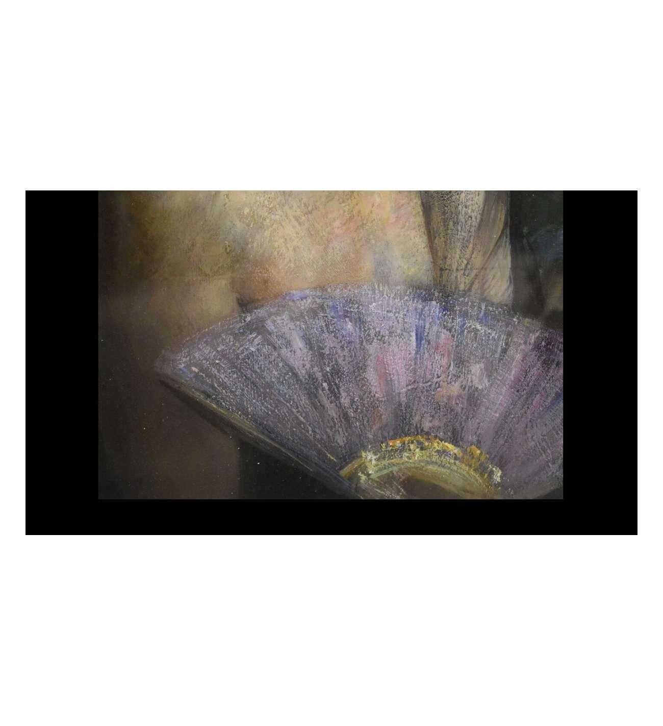 Anita With A Fan By Luigi Brignoli For Sale 2