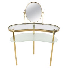 Luigi Brusotti Dressing Table with Mirror, Italy, 1940's