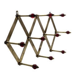 Luigi Caccia Dominioni Wall Coat Stand Mod. AT4, manufacturer Azucena 1950
