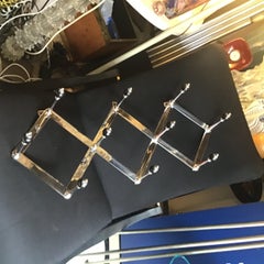 Luigi Caccia Dominioni "Azucena " AT4 Percha ajustable de metal cromado años 50 i