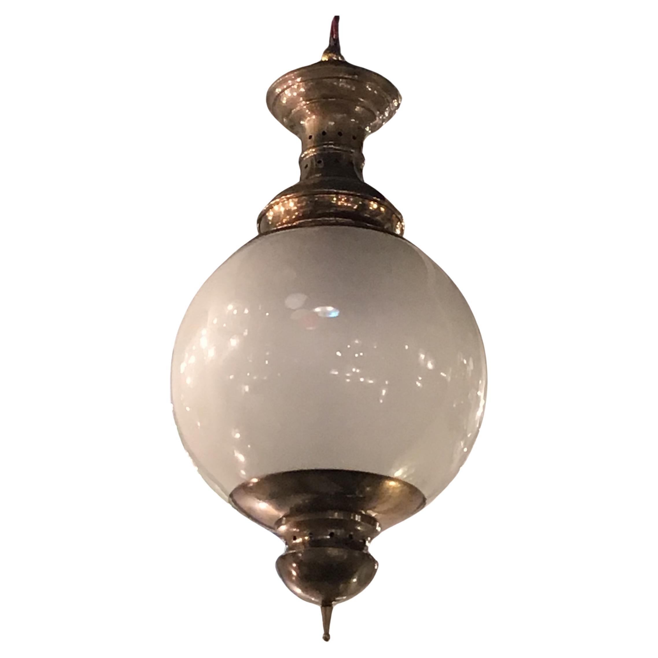 Luigi Caccia Dominioni “Azucena “ Chandelier Glass Brass 1955 Italy