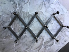 Luigi Caccia Dominioni Azucena Clothes Hangers 1950, 10 Knob Hanger, Burnished