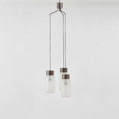 Luigi Caccia Dominioni Bidone chandelier for Azucena, Italy 1960s