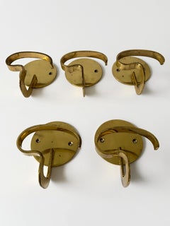 Luigi Caccia Dominioni Brass Coat Hanger "Cortina" Model for Azucena Italy 1960s
