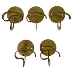 Luigi Caccia Dominioni Brass Coat Hanger "Cortina" Model for Azucena Italy 1960s