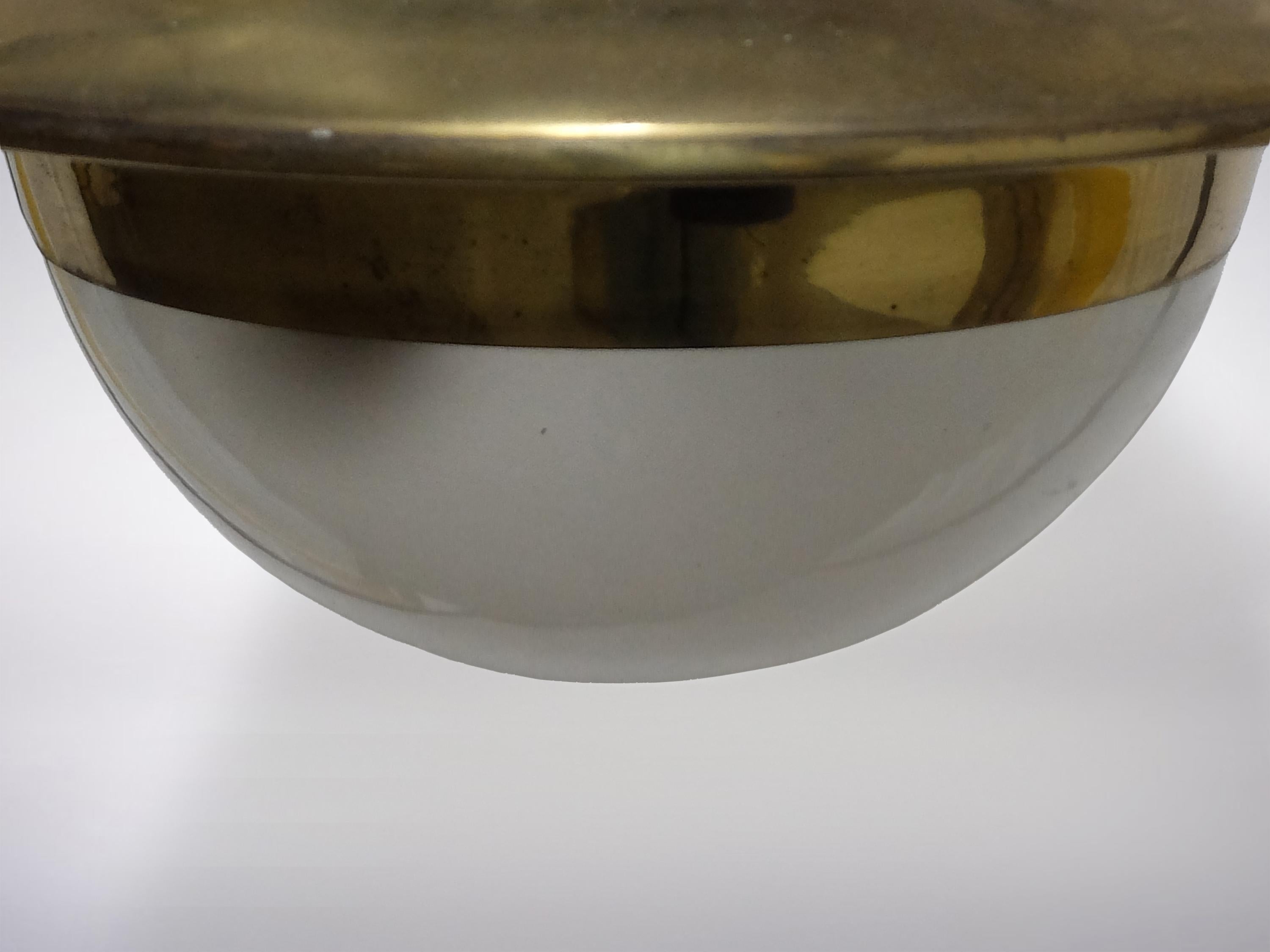 Mid-20th Century Luigi Caccia Dominioni Brass Lamp for Azucena, 1950s For Sale