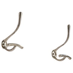 Luigi Caccia Dominioni, Coat Hangers, Nickel-plated Brass, Italy, 1950s