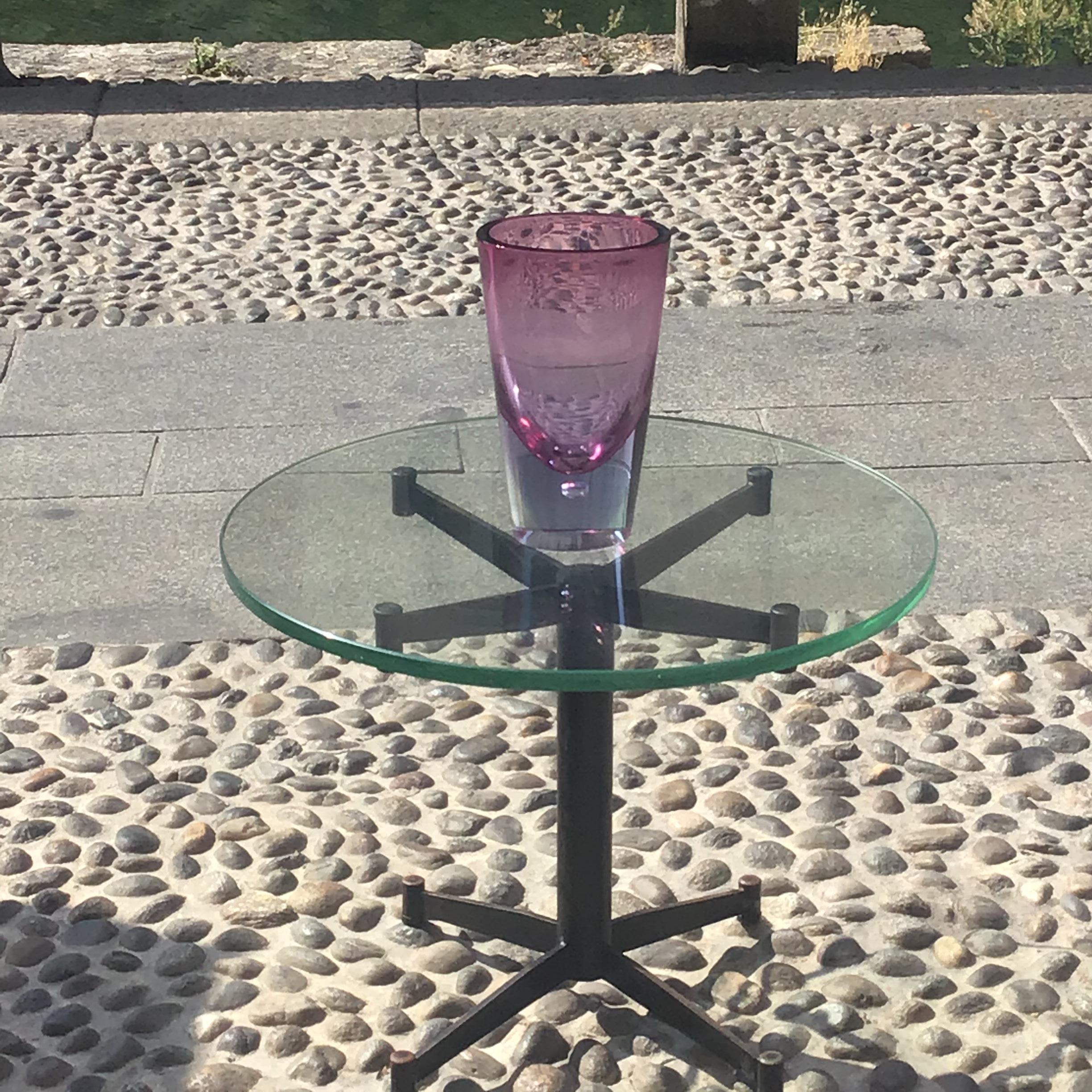 Luigi Caccia Dominioni Coffee Table Glass Iron, 1950, Italy  For Sale 10