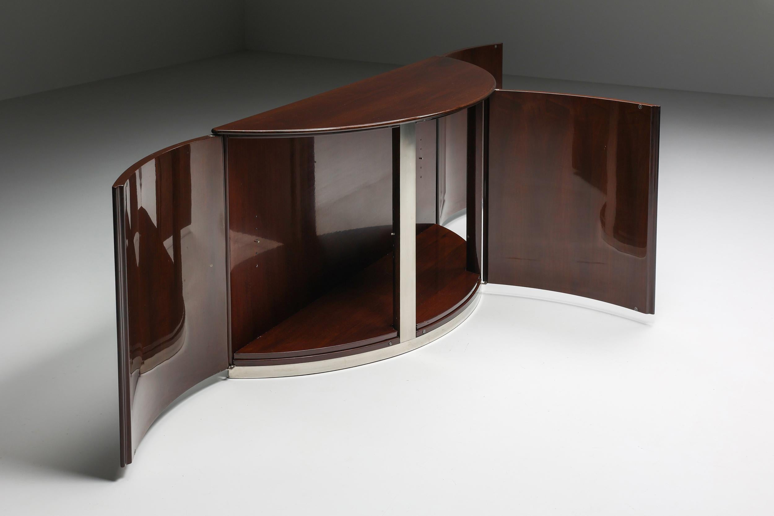 Castiglioni; Luigi Caccia Dominioni; Azucena; Aldo Turra; Pier Giacomo; Politecnico; Italian Design; Mid-Century Modern; 1970's; Sideboard; Credenza; 

Luigi Caccia Dominioni credenza for Azucena created in the 1970's. Luigi is an Italian