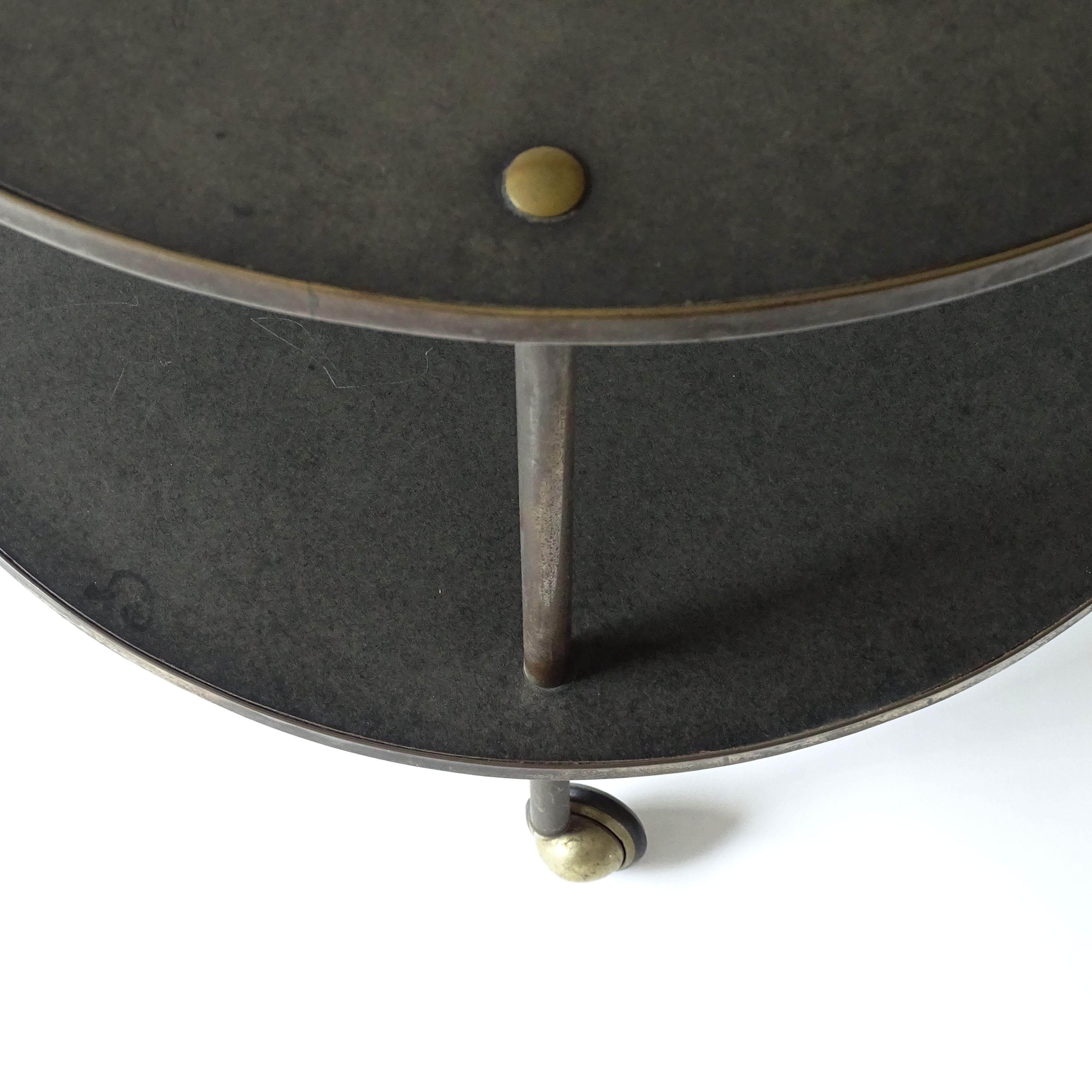 Mid-20th Century Luigi Caccia Dominioni Early T6 Two-Tier Cart Table for Azucena 1950s For Sale