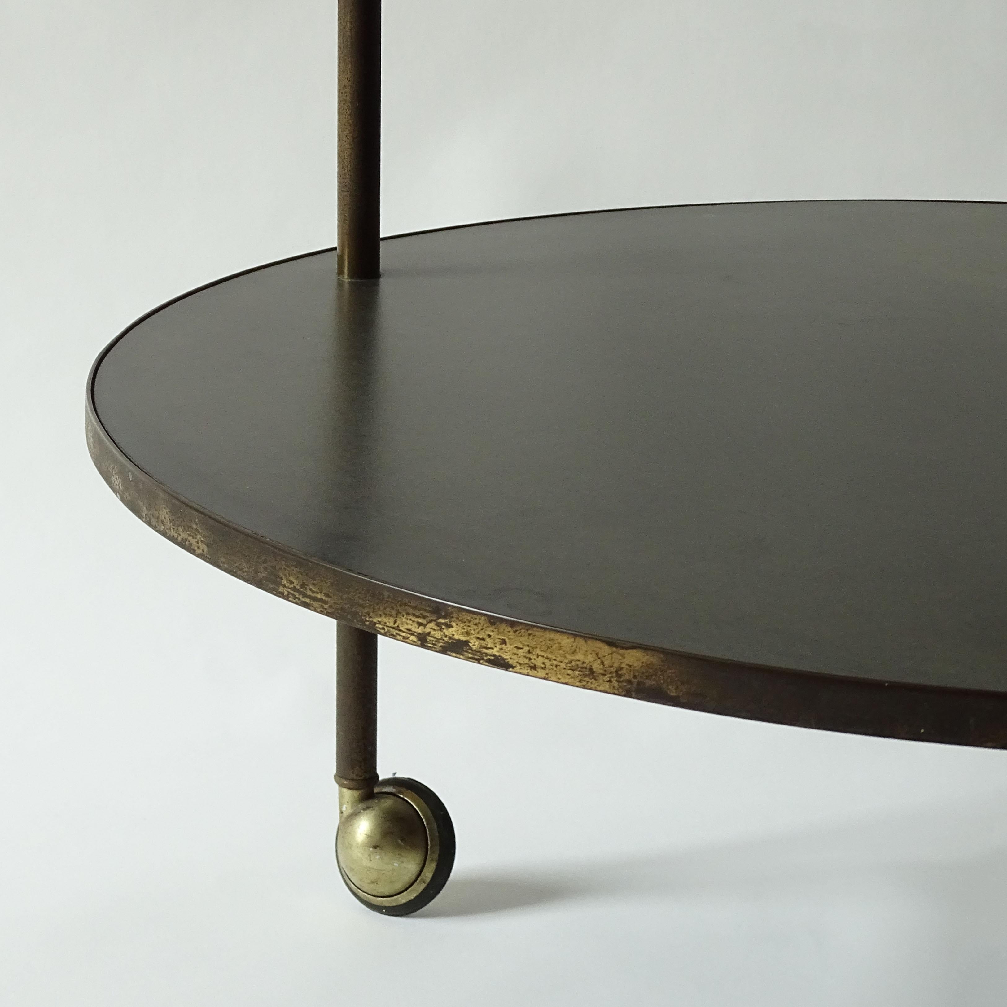 Luigi Caccia Dominioni Early T6 Two-Tier Cart Table for Azucena 1950s For Sale 1