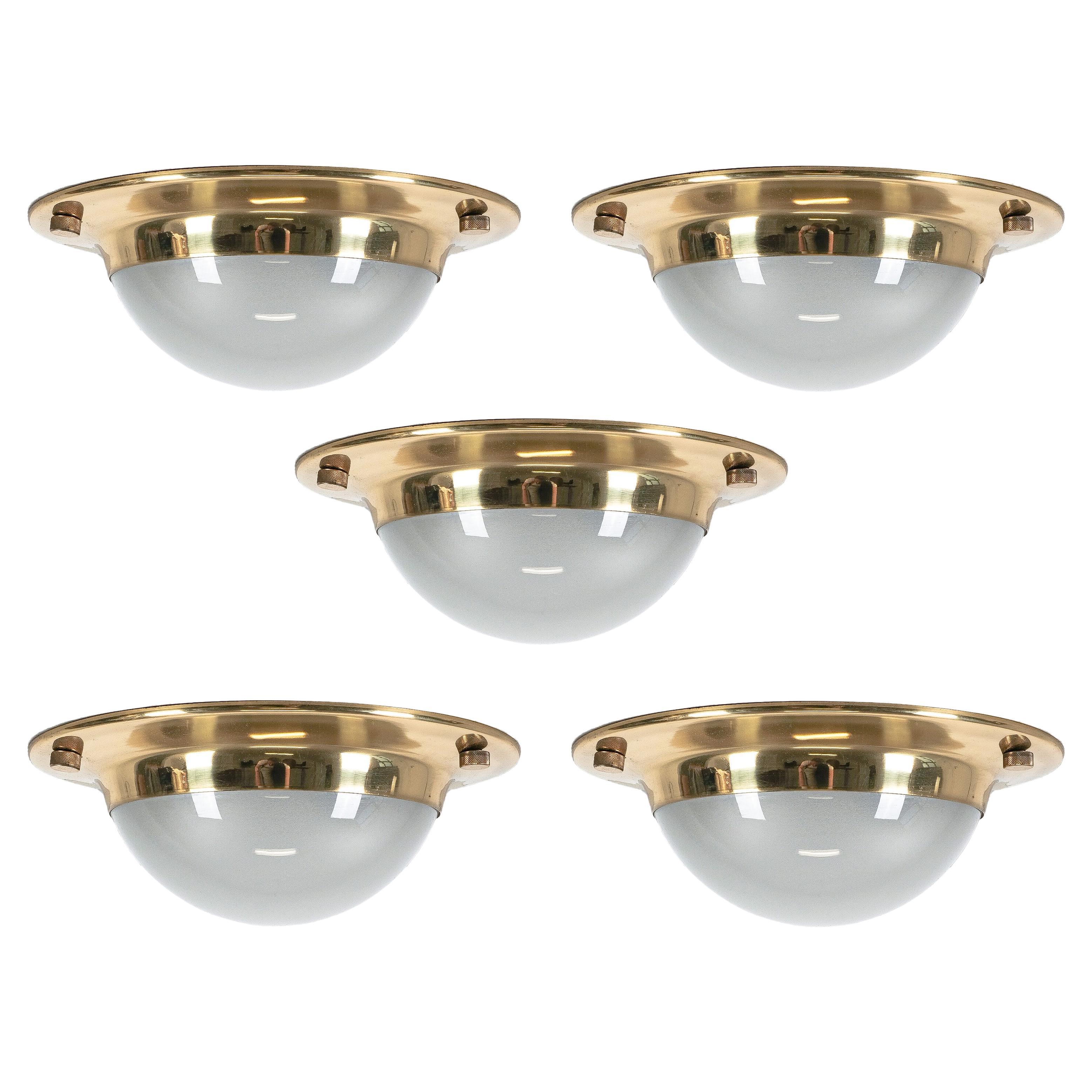 Luigi Caccia Dominioni lampes encastrées laiton Lsp6 Tommy Lamps Azucena en vente 4