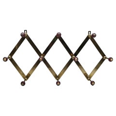 Vintage Luigi Caccia Dominioni for Azucena "AT4" Wall Coat Rack, Italy, 1950s