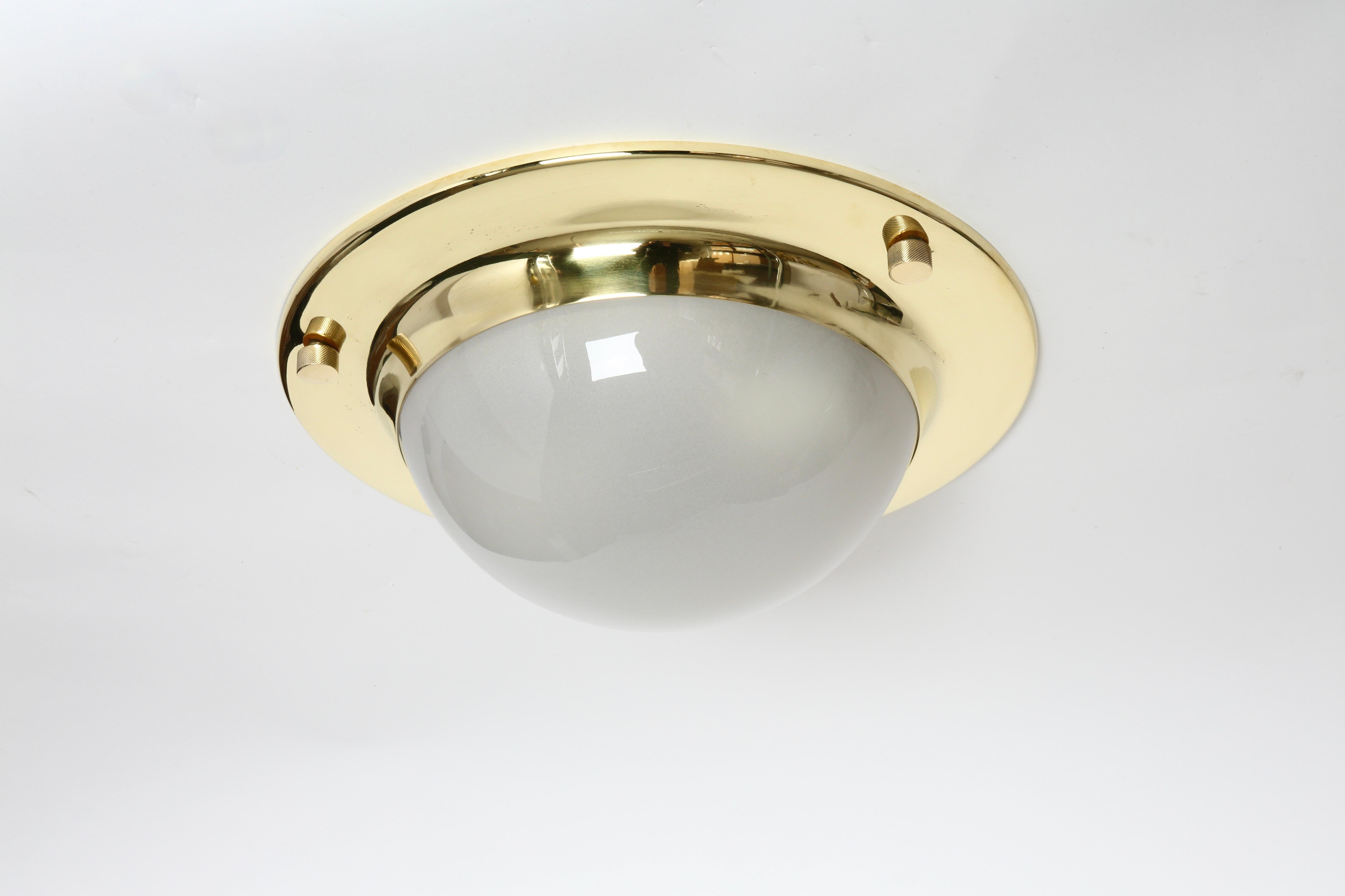 Italian Luigi Caccia Dominioni for Azucena ceiling light Tommy model LSp6, Large For Sale