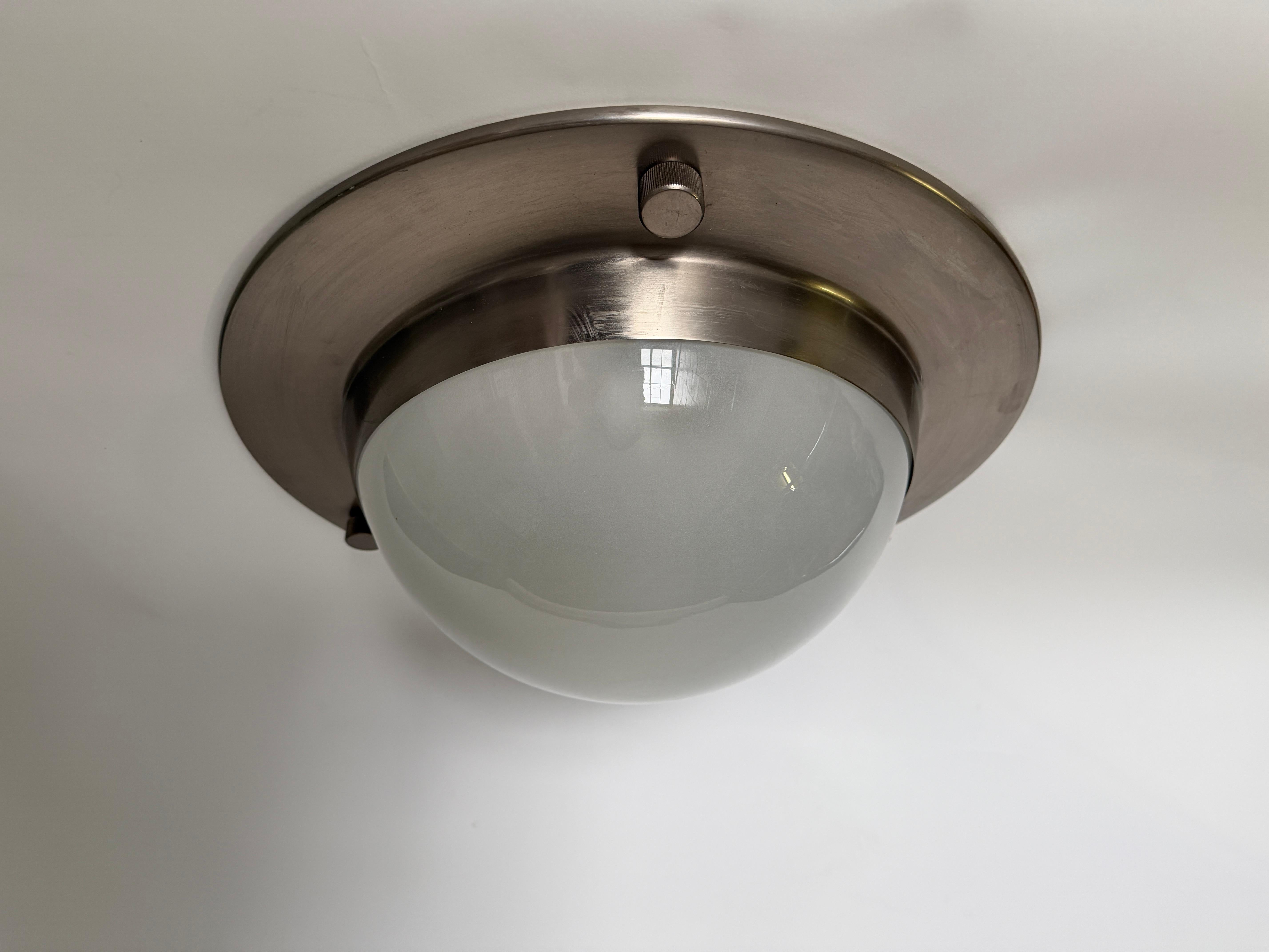 Brass Luigi Caccia Dominioni for Azucena ceiling light Tommy model LSp6, Large For Sale