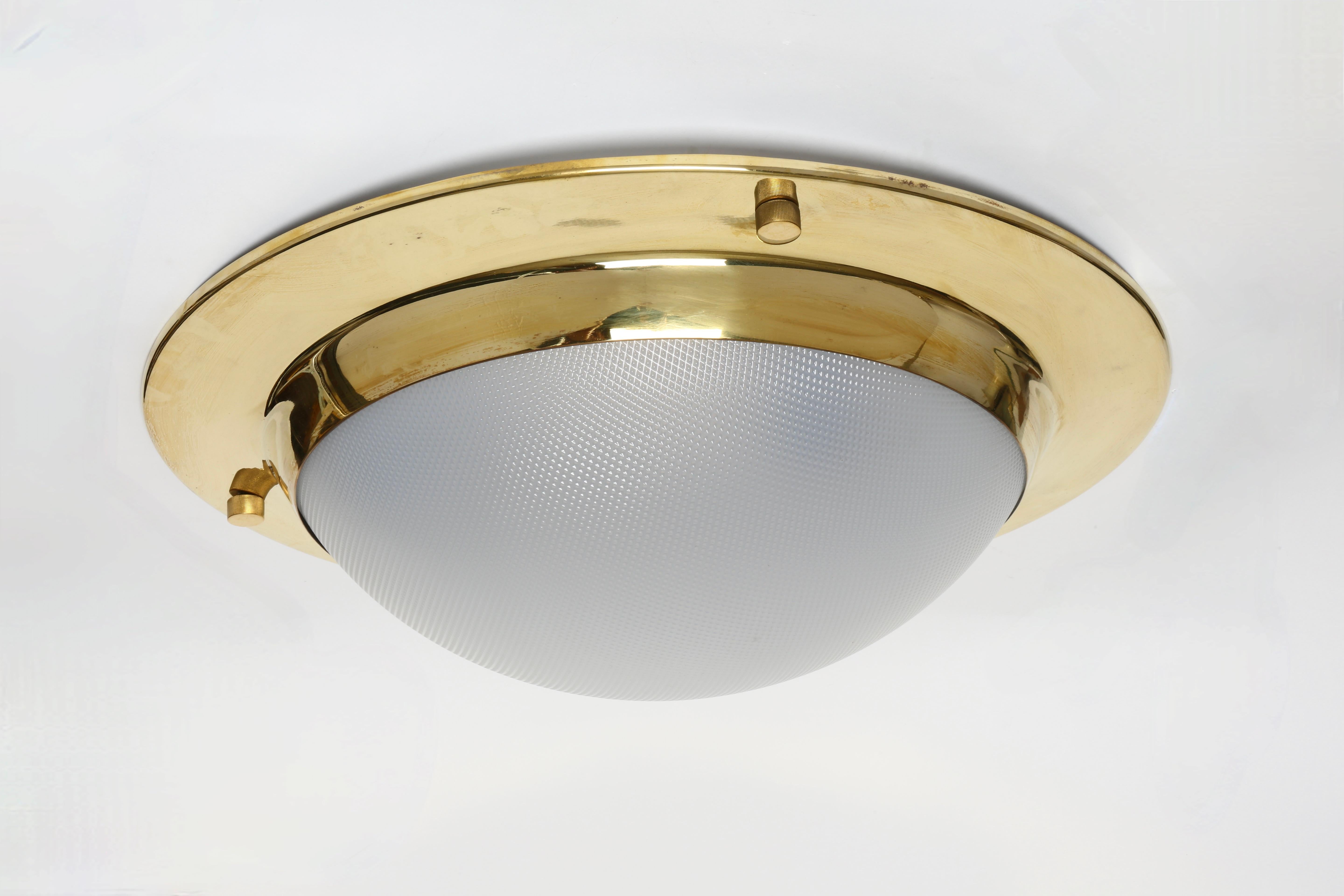 Luigi Caccia Dominioni for Azucena ceiling or wall flush mount light 