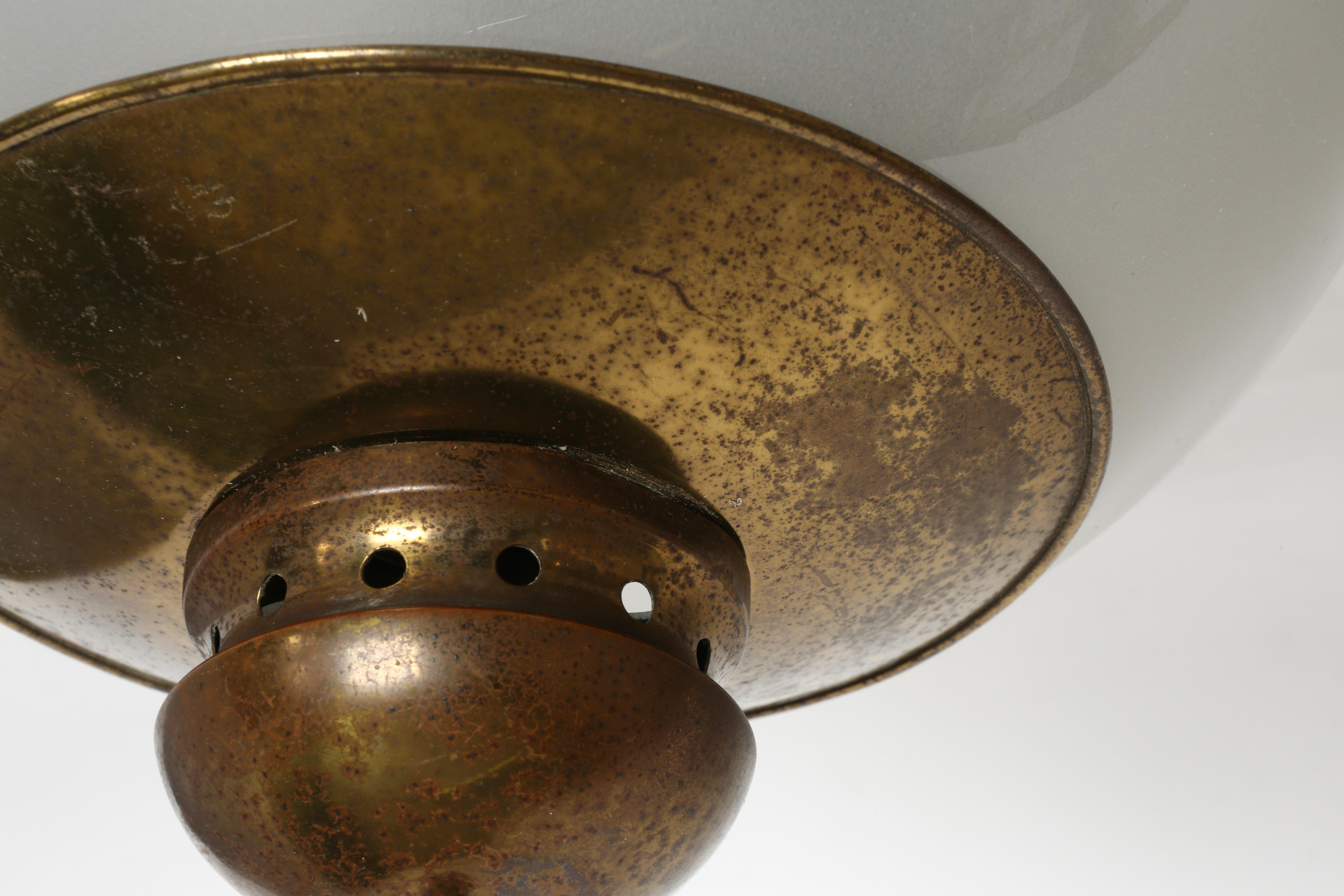 Luigi Caccia Dominioni for Azucena Ceiling or Wall Light, Italy circa 1960s Bon état - En vente à Brooklyn, NY