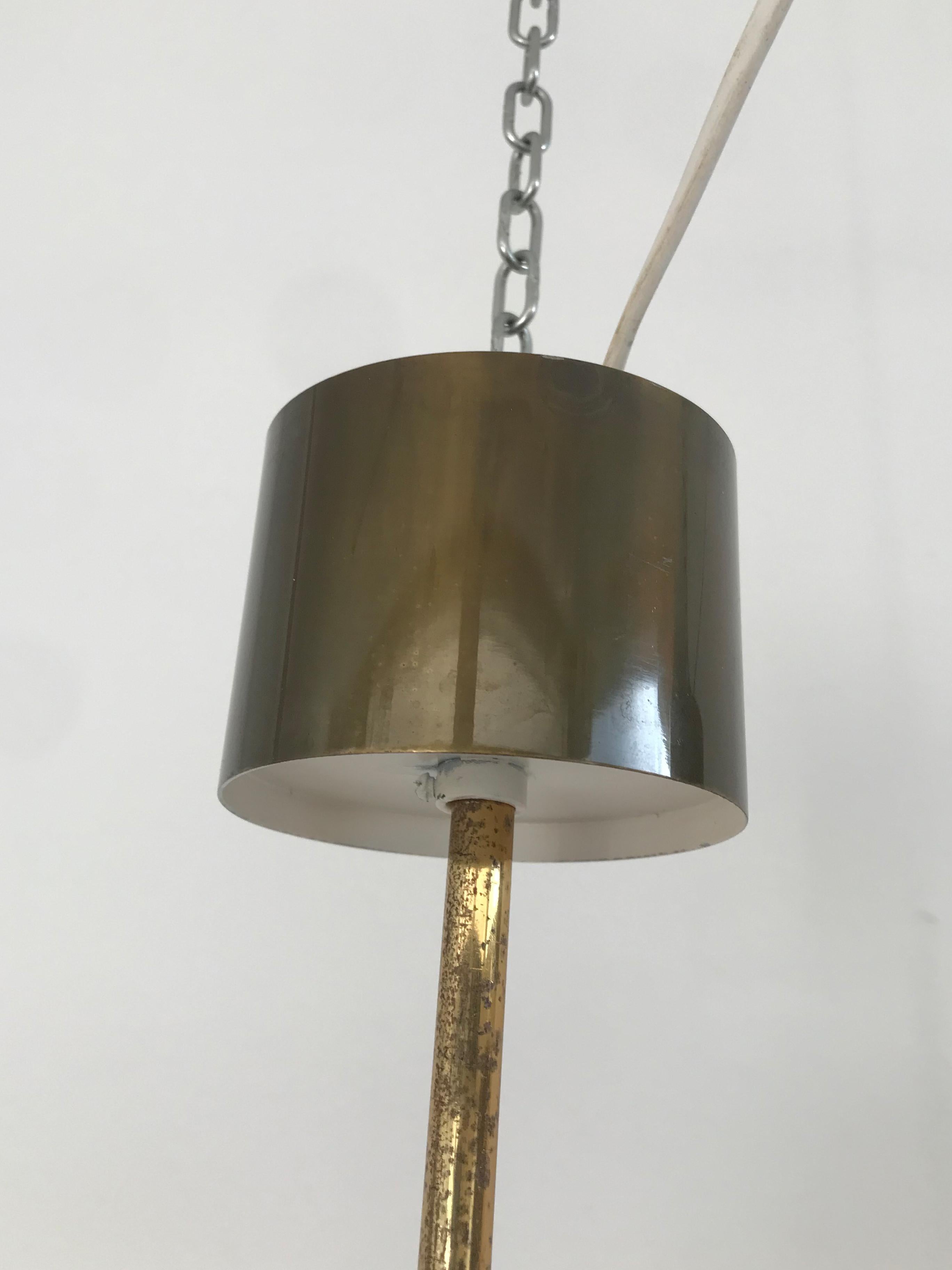 Luigi Caccia Dominioni for Azucena Italian Brass Glass 