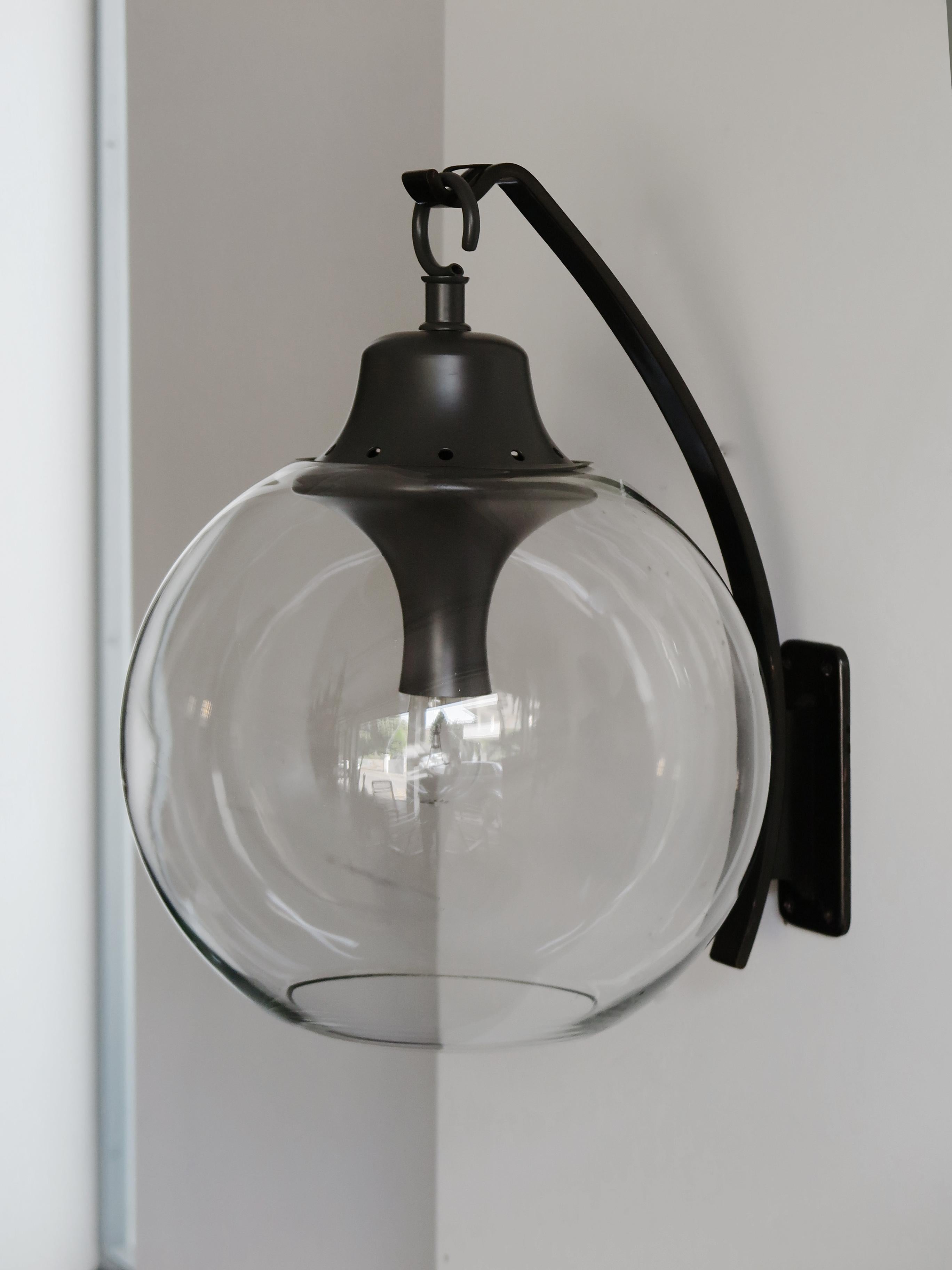 Luigi Caccia Dominioni for Azucena Italian Glass Sconce Wall Lamp 1950s 1