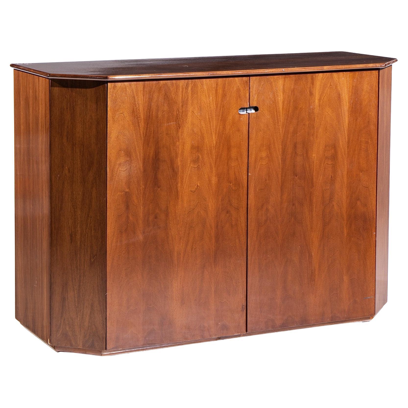 Luigi Caccia Dominioni for Azucena Italian Walnut Credenza Server For Sale
