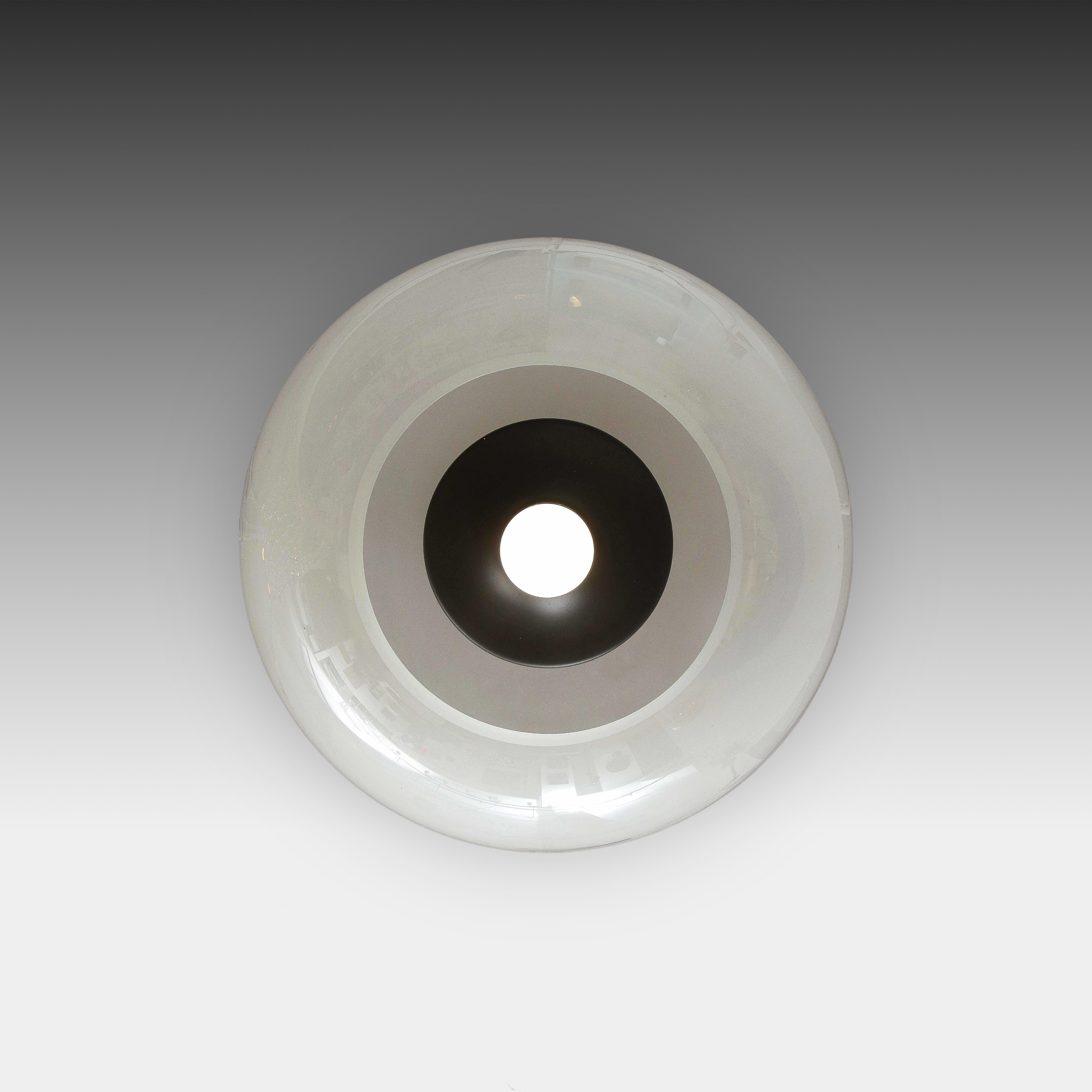 Burnished Luigi Caccia Dominioni for Azucena LS10 Boccia Pendant, Italy, 1960s