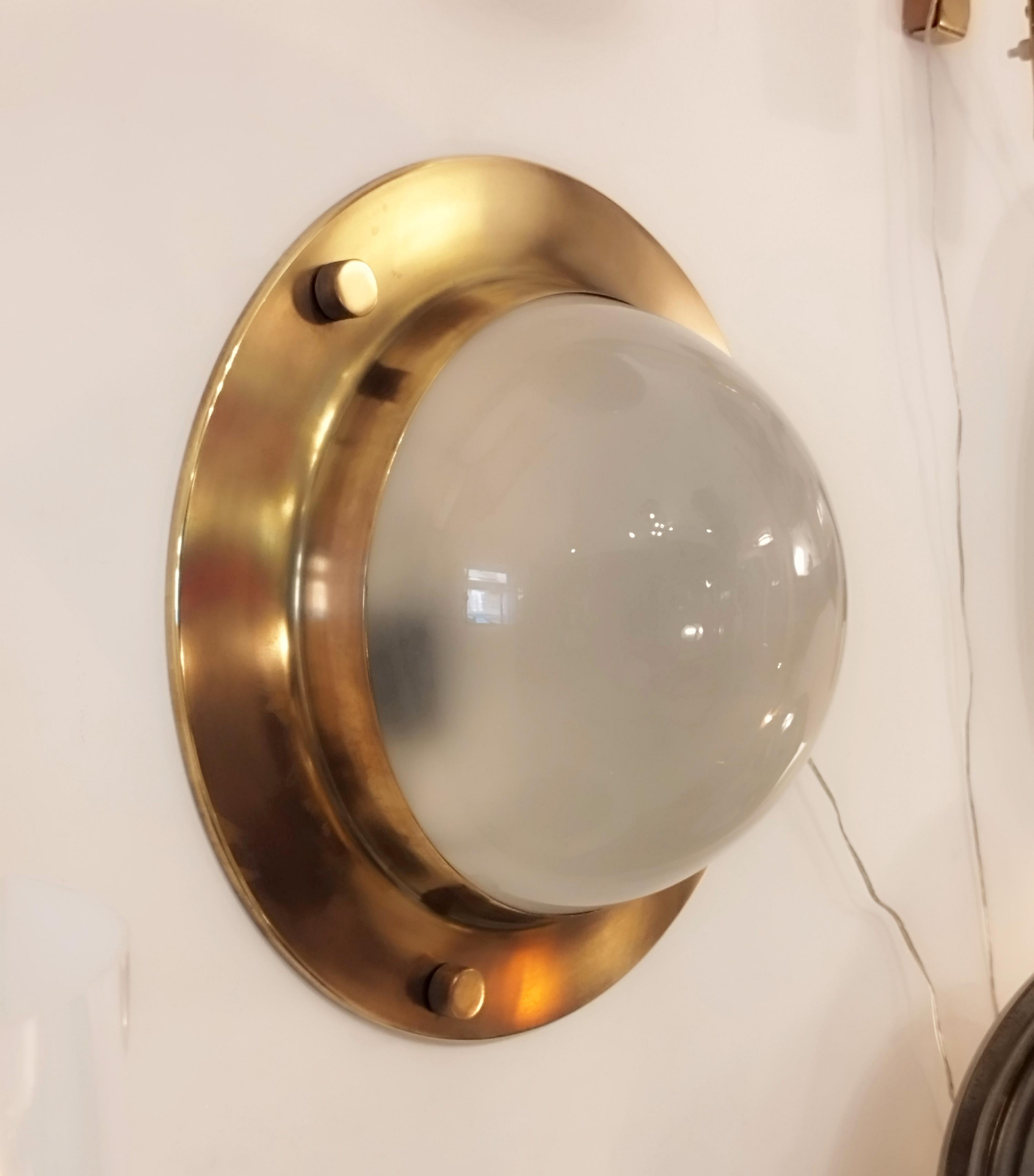 Mid-Century Modern Luigi Caccia Dominioni  for Azucena 'LSP6 Tommy' Wall/Ceiling Light, Italy 1960s