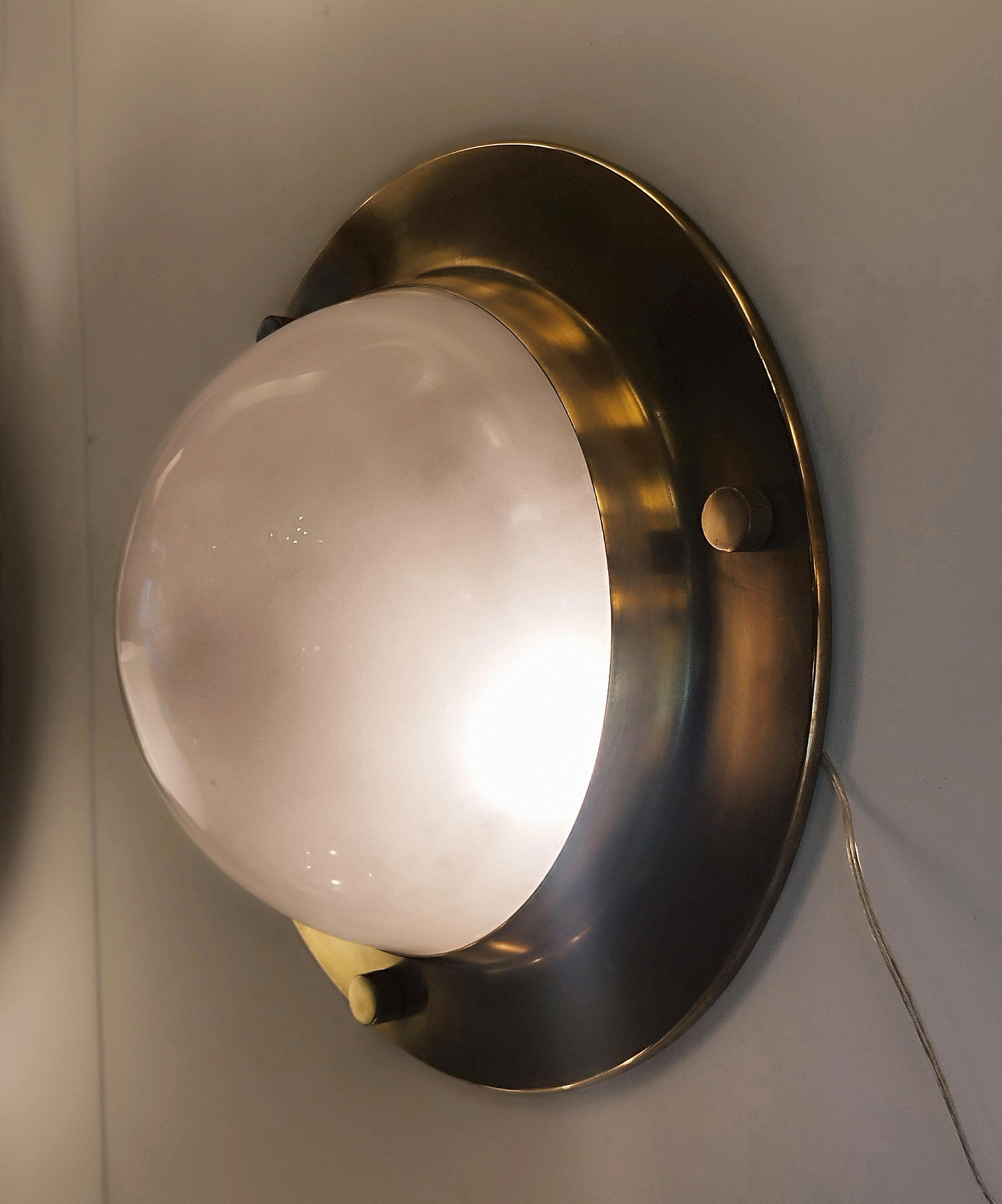 Luigi Caccia Dominioni  for Azucena 'LSP6 Tommy' Wall/Ceiling Light, Italy 1960s In Good Condition In Naples, IT