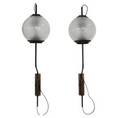 Luigi Caccia Dominioni for Azucena Midcentury Sconces Wall Lights, Italy 1950s
