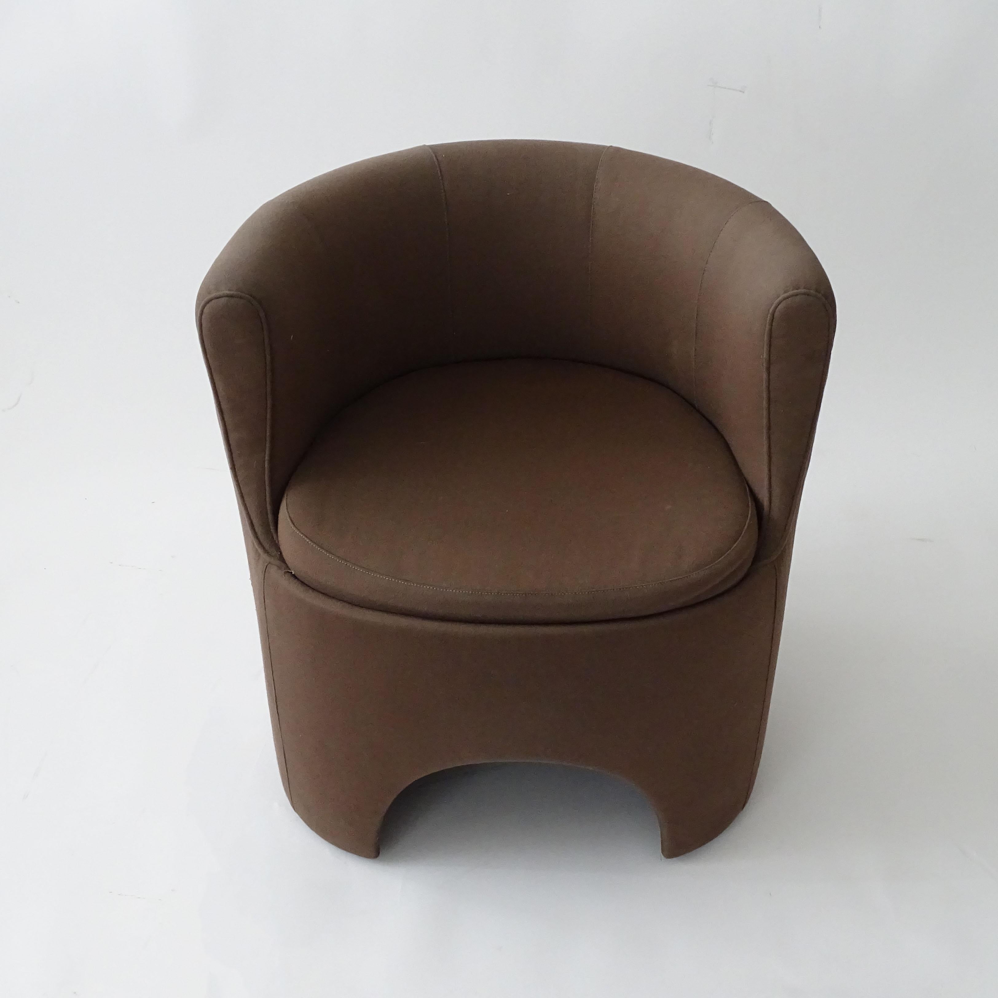 Luigi Caccia Dominioni para Azucena 'P22 Studio' Silla giratoria de chocolate Italiano en venta