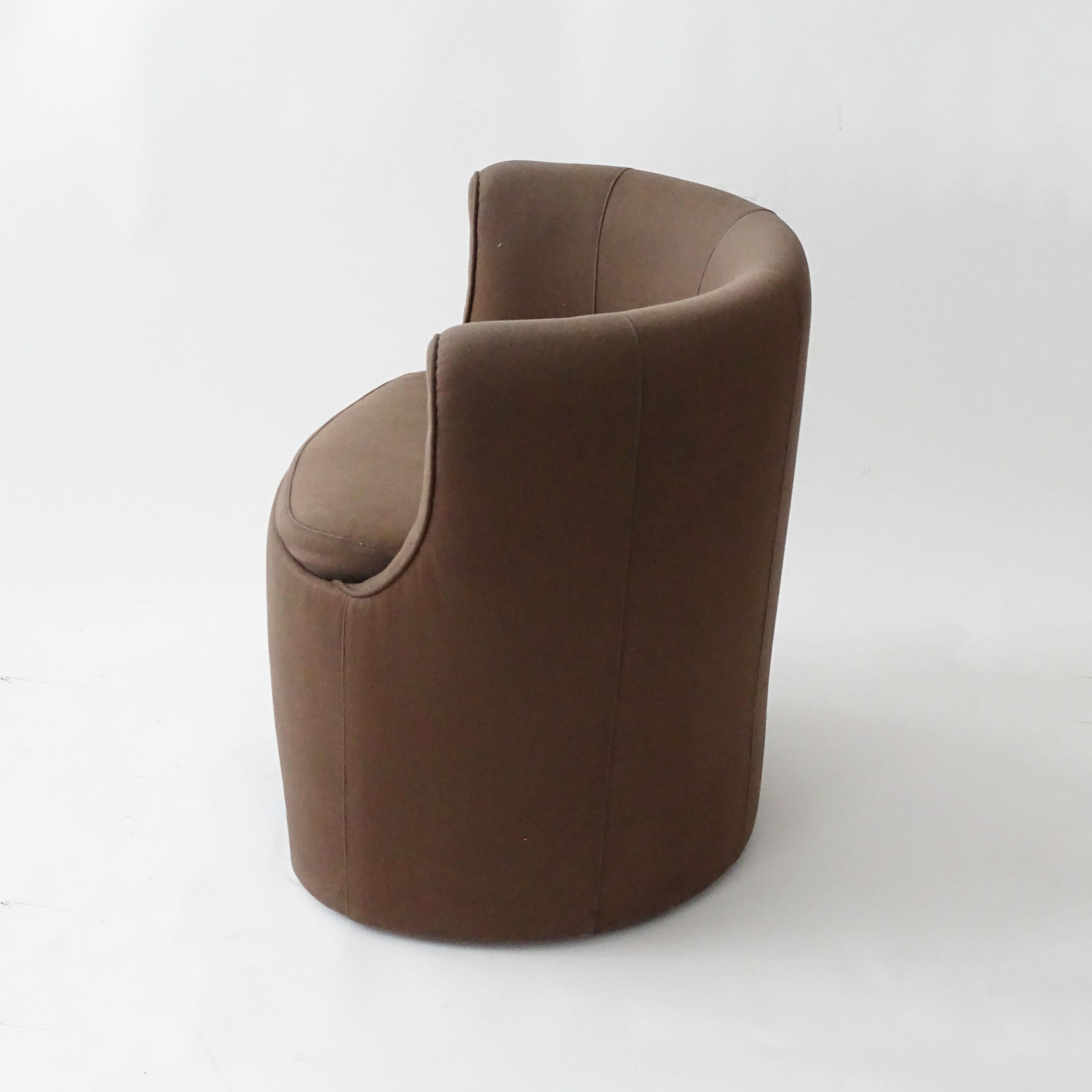 Luigi Caccia Dominioni para Azucena 'P22 Studio' Silla giratoria de chocolate en Bueno estado para la venta en Milan, IT