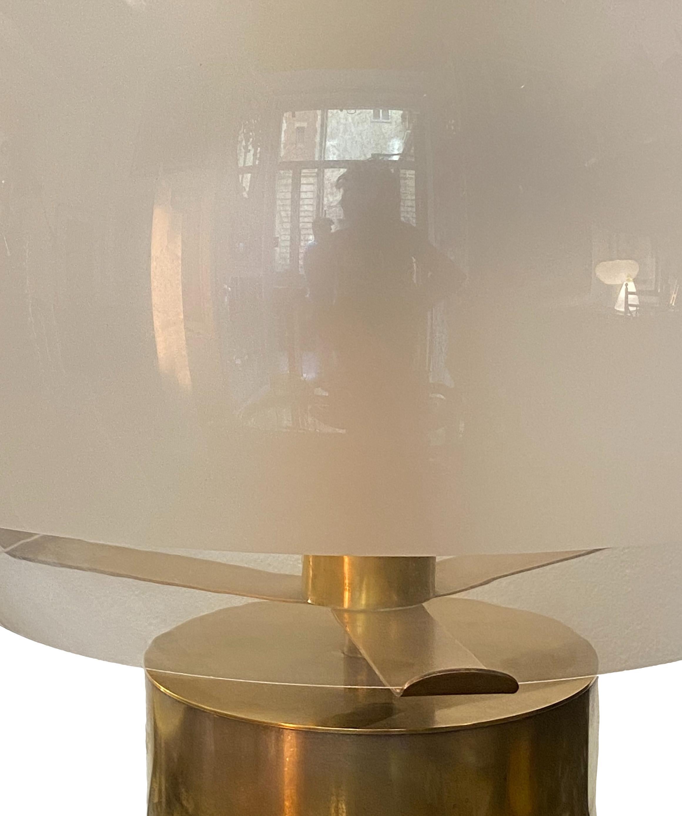 Mid-Century Modern Luigi Caccia Dominioni for Azucena ‘Porcino’ Brass Table Lamp