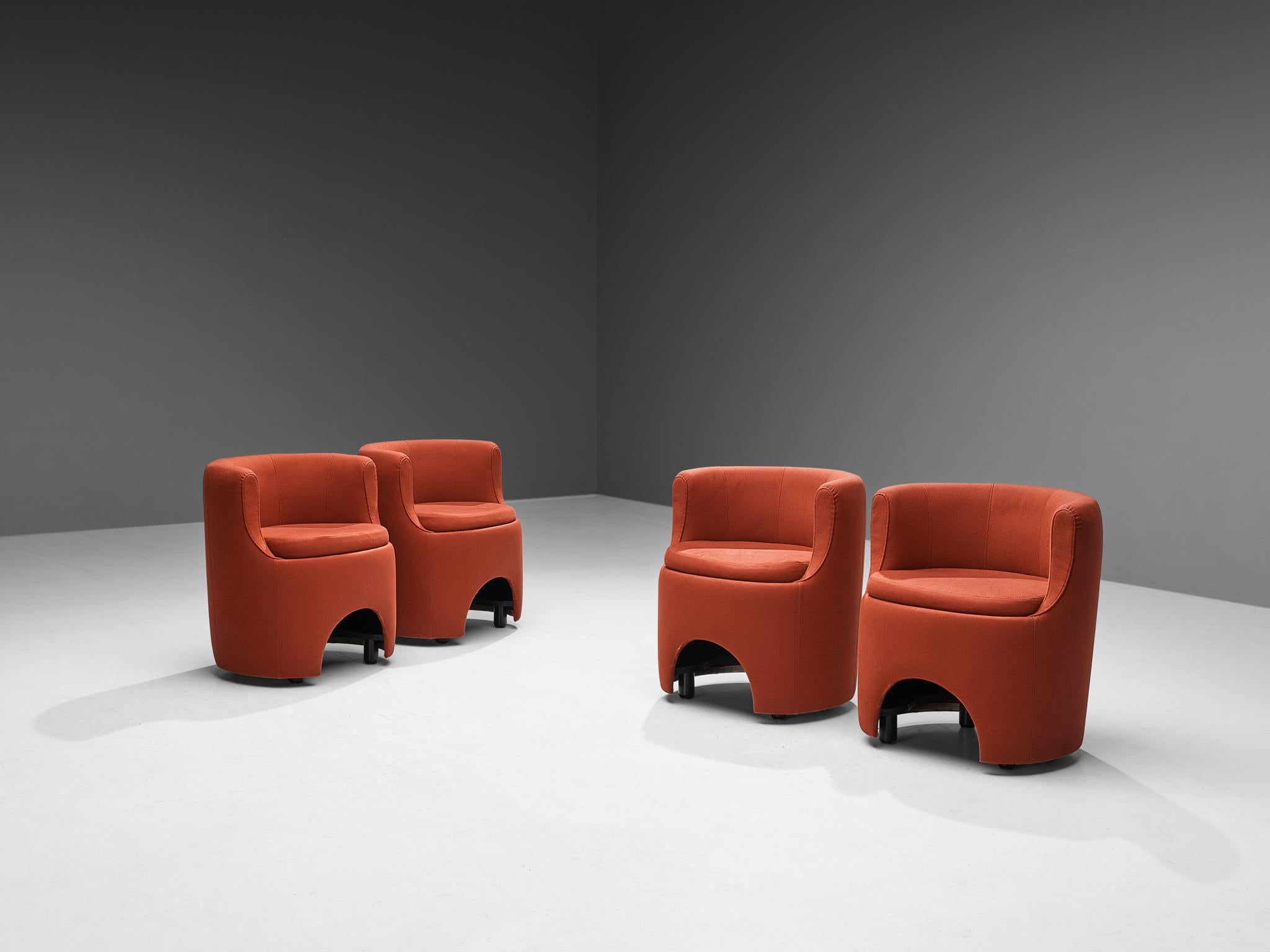 Luigi Caccia Dominioni for Azucena Set of Four 'P22 Studio' Armchairs 1