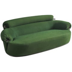Luigi Caccia Dominioni for Azucena, Toro Sofa, Green Fabric, Italy
