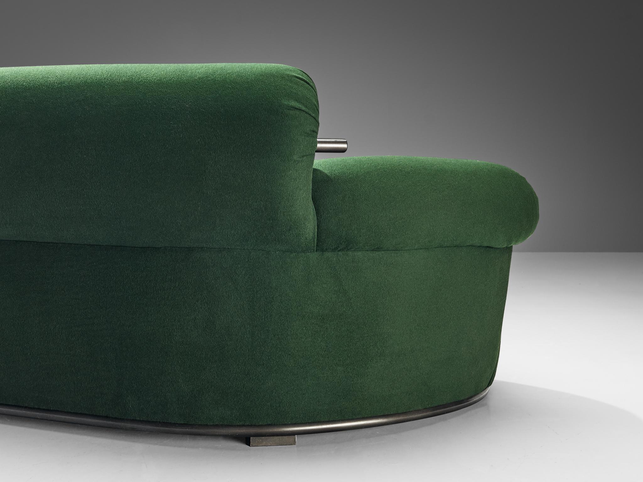 Luigi Caccia Dominioni für Azucena 'Toro' Sofa mit waldgrüner Polsterung (Italienisch) im Angebot