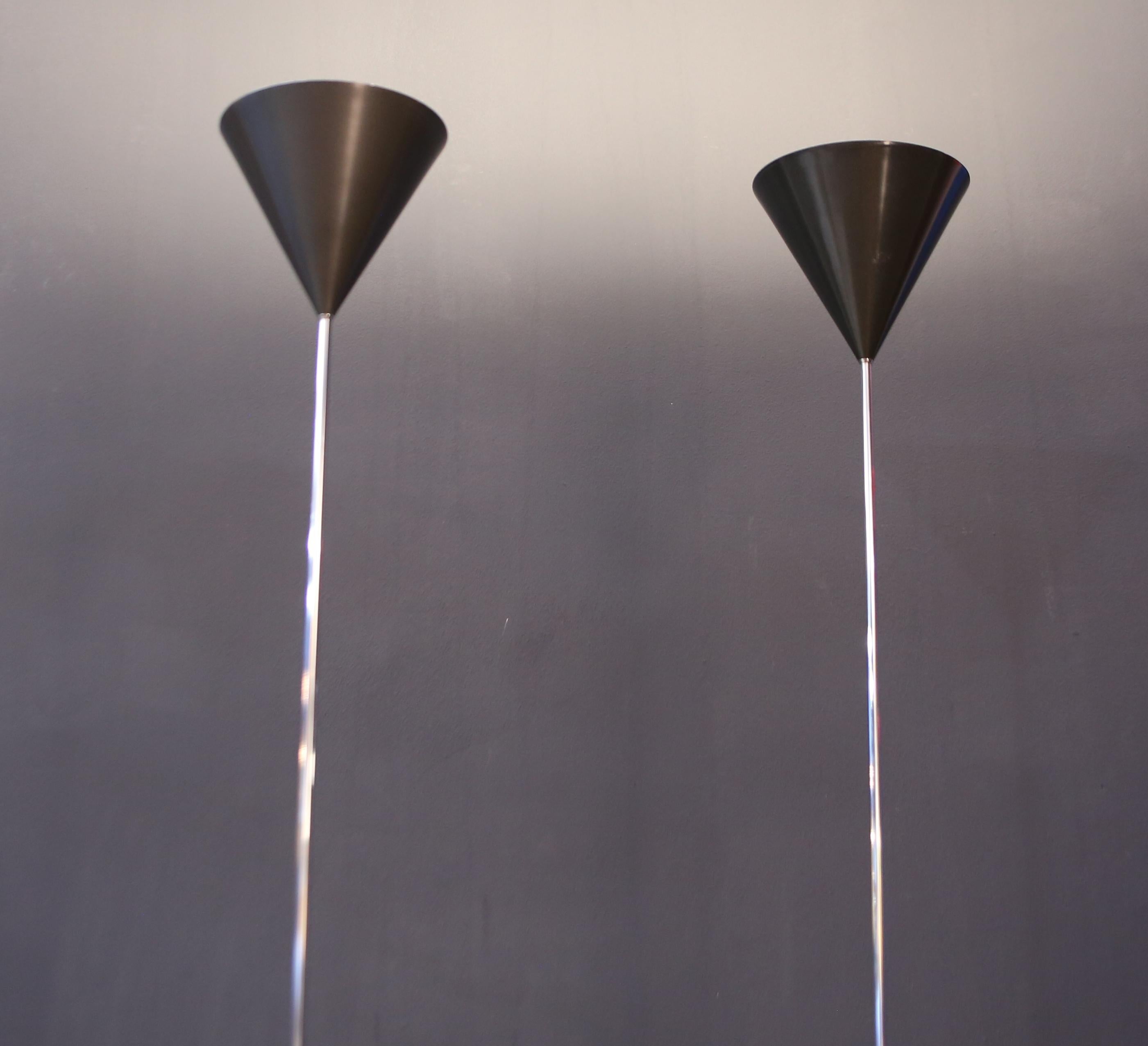 Luigi Caccia Dominioni  Funnel floor lamp  modell (LTE5) for azucena. In Excellent Condition For Sale In Vigevano, PV